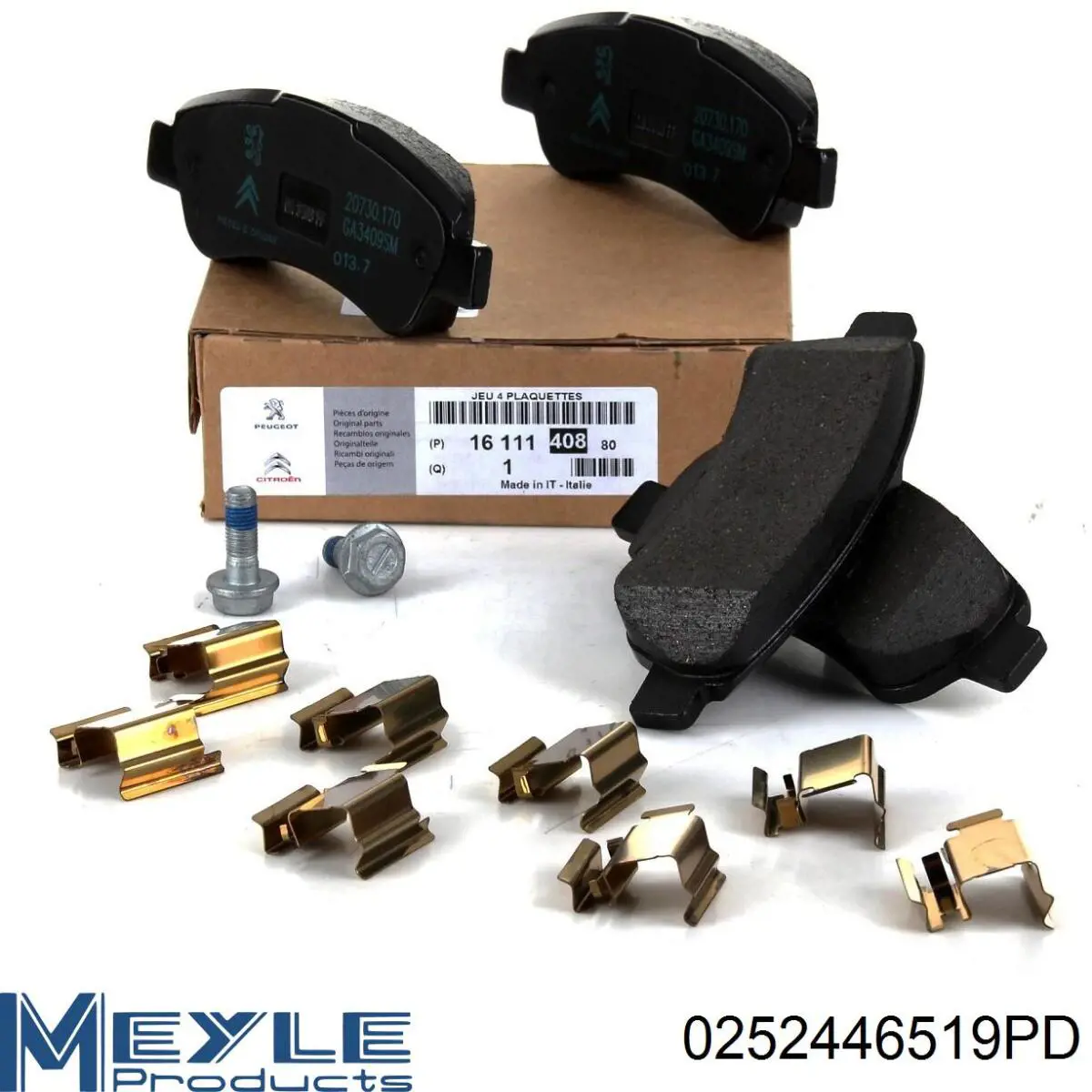 Купить 0252446519PD Meyle Колодки тормозные задние, дисковые