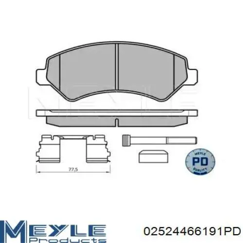 PF0190 Magneti Marelli колодки тормозные передние дисковые