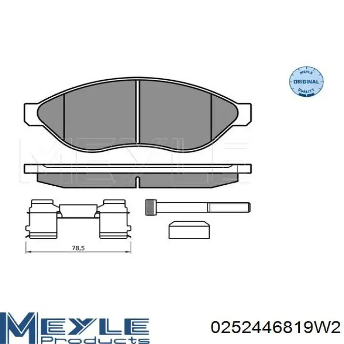 Передние тормозные колодки 425357 Peugeot/Citroen