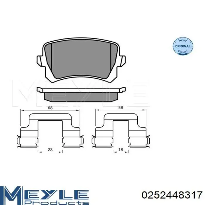 Купить 1B2044 Profipower Колодки тормозные задние, дисковые
