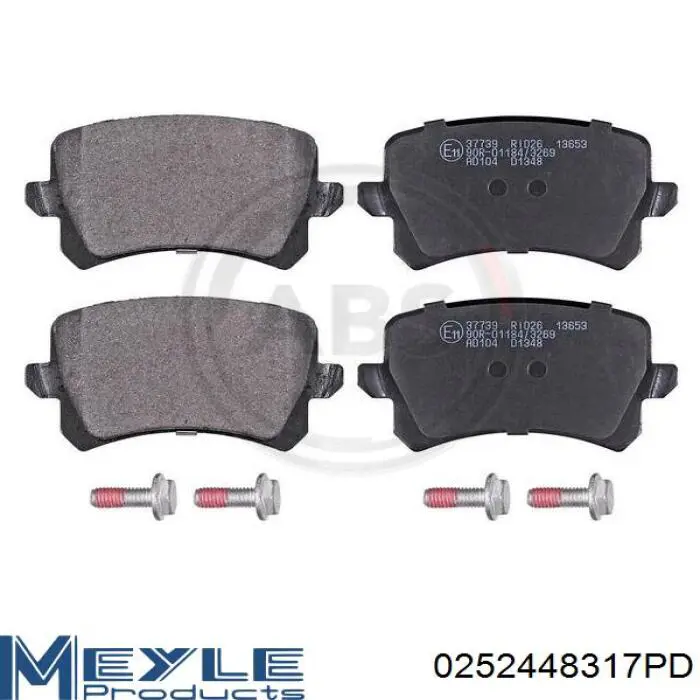 Колодки дисковые  Meyle 0252448317PD цена, от 38.52 USD