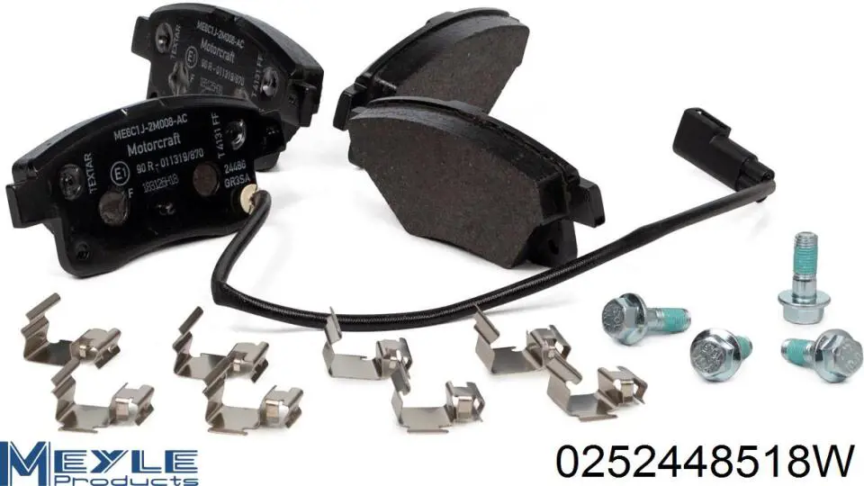 Передние тормозные колодки T206664 Ford