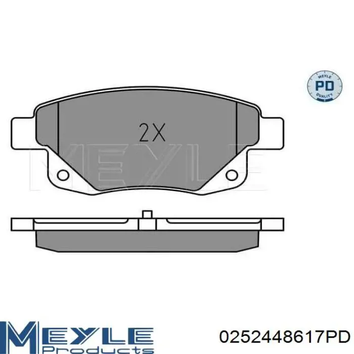 Задние дисковые колодки Tomex 1475