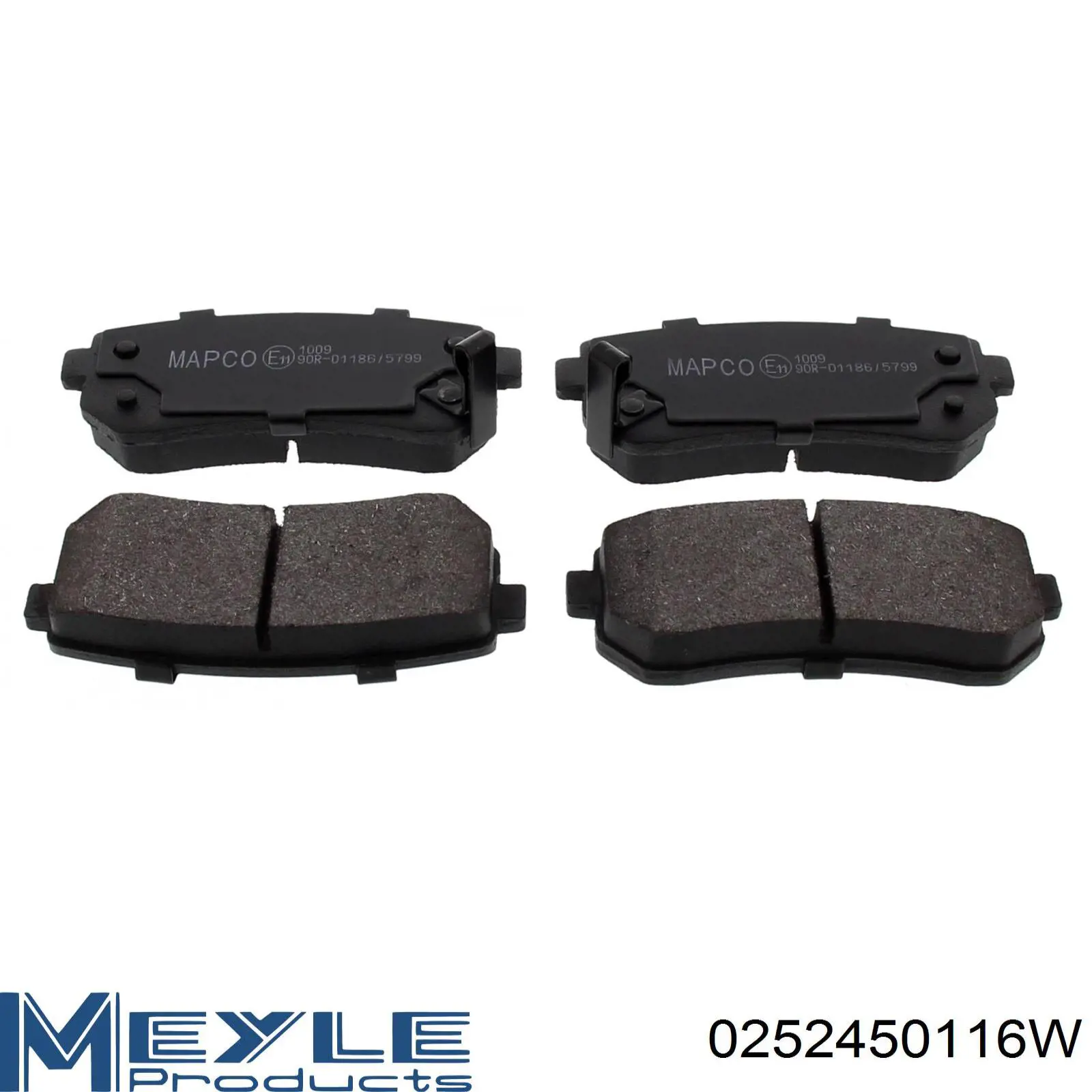 Колодки Meyle 0252450116W цена, от 36.30 USD