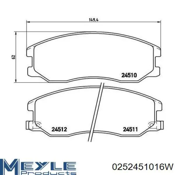 Передние тормозные колодки NX1264 Friction Master