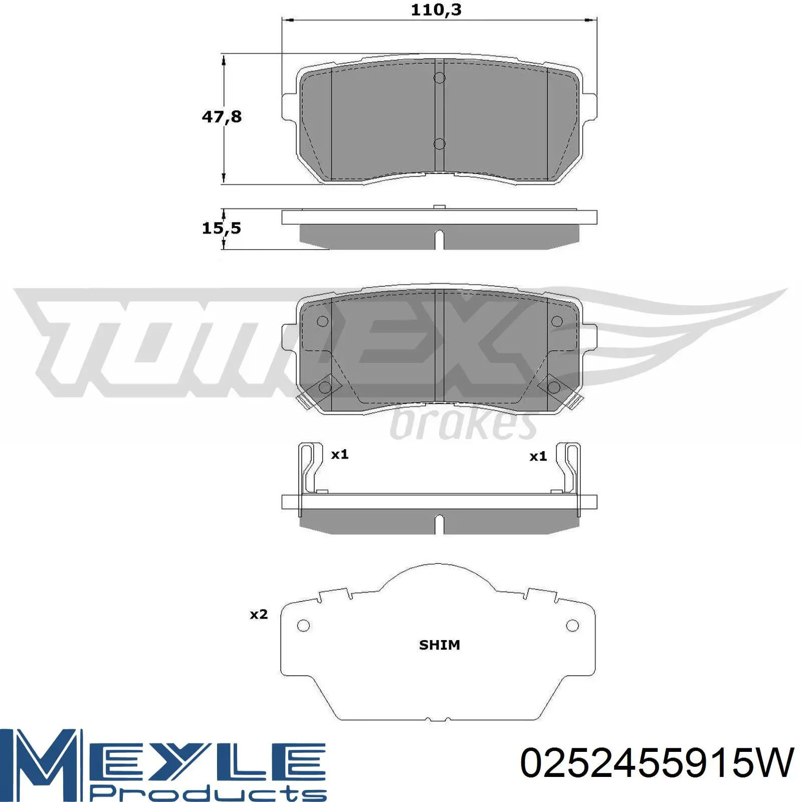 GK0544 CTR Колодки тормозные дисковые комплект