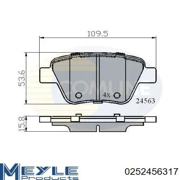 Колодки дисковые  Tomex 1659 цена, от 23.20 USD