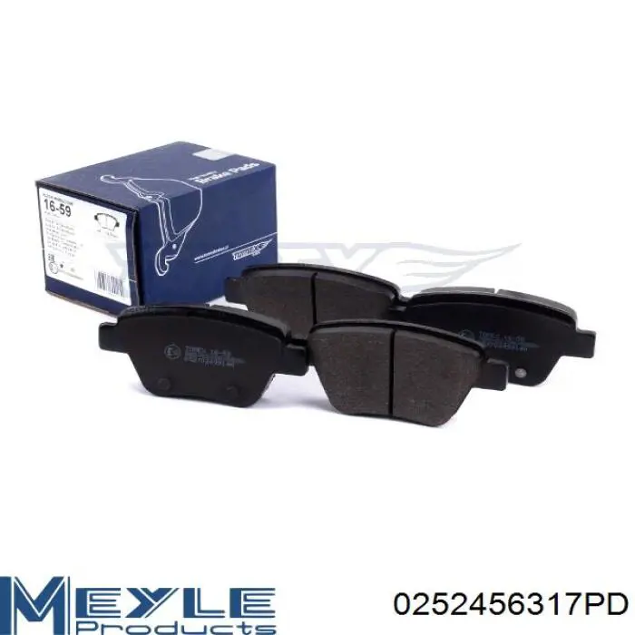 Задние тормозные колодки 0252456317PD Meyle