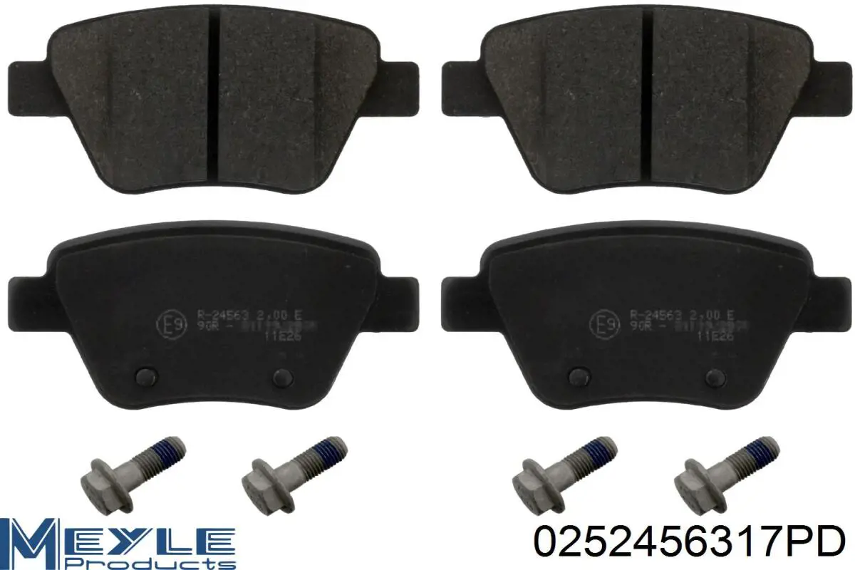 Колодки дисковые  Meyle 0252456317PD цена, от 40.47 USD