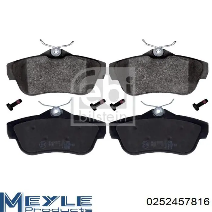 0252457816 Meyle Колодки тормозные дисковые комплект