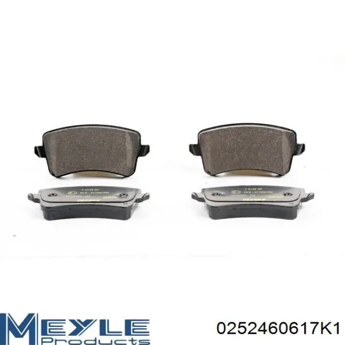 Задние тормозные колодки 8K0698601 VAG