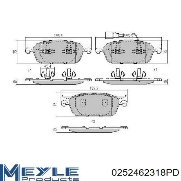 BL2073A2 FTE Колодки передние