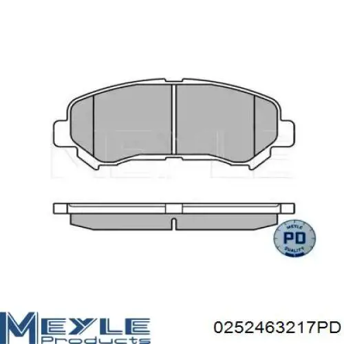 Передние тормозные колодки 0252463217PD Meyle