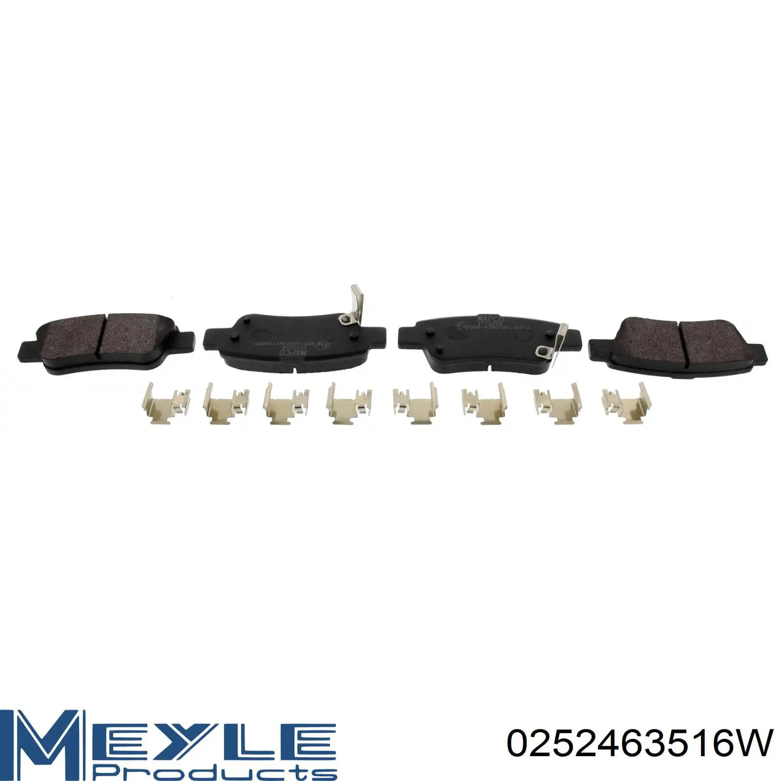 Задние дисковые колодки Meyle 0252463516W