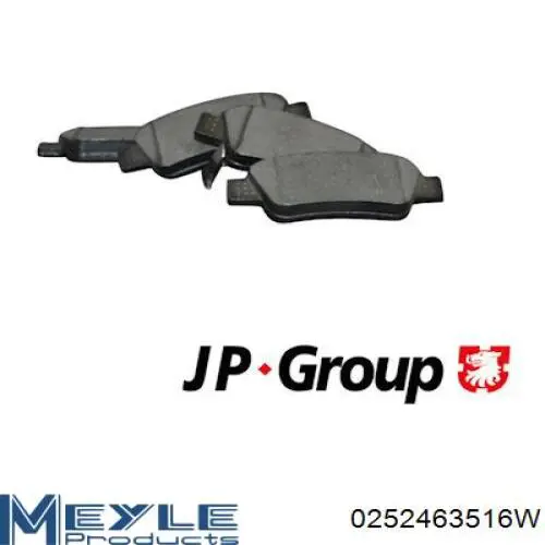 0252463516W Meyle Колодки тормозные дисковые комплект