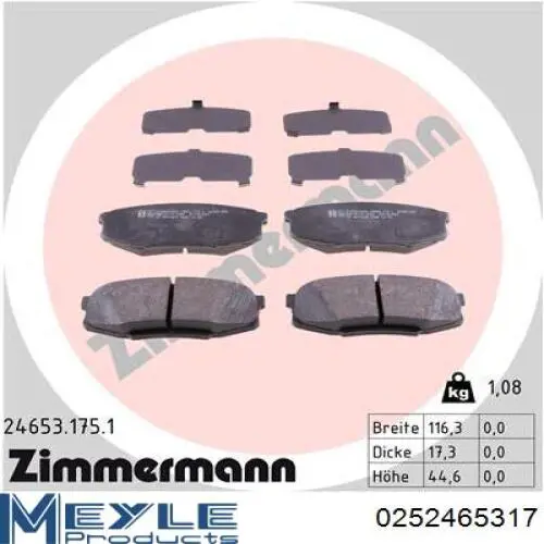 Задние тормозные колодки 361304 Power Stop