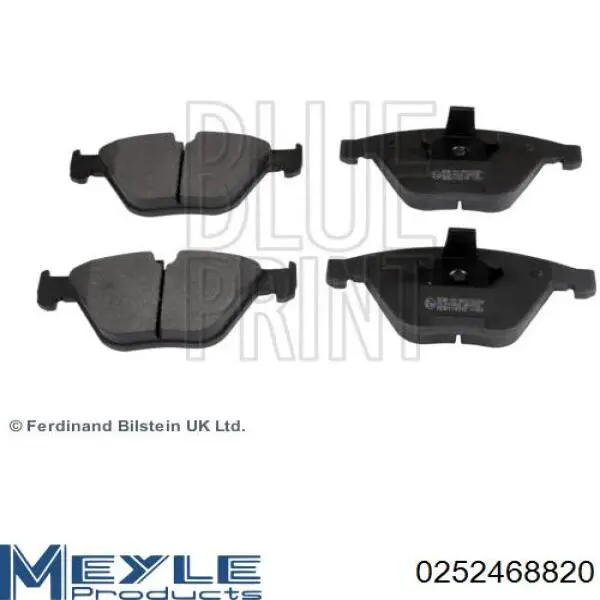 Передние тормозные колодки 0252468820 Meyle