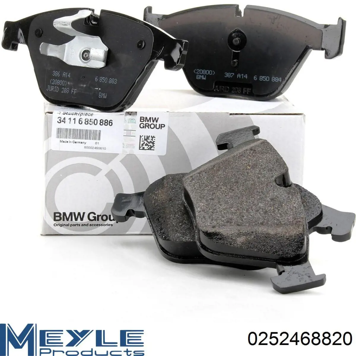 0252468820 Meyle Колодки передние