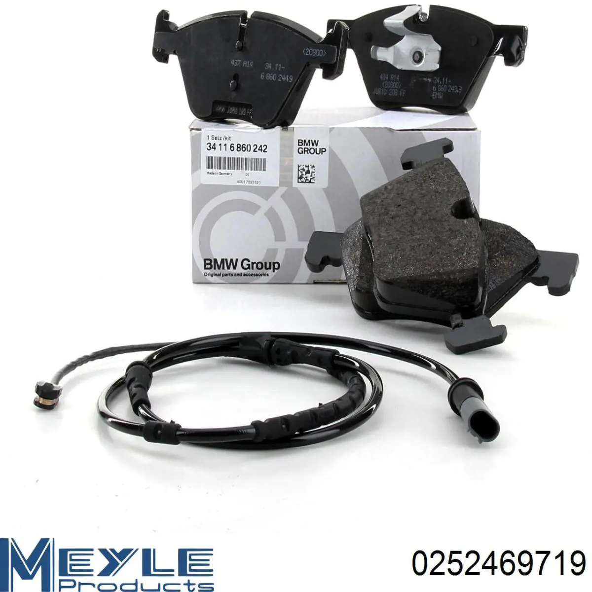 Передние тормозные колодки 0252469719 Meyle