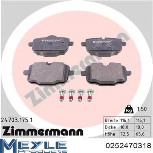 Задние тормозные колодки LP3579 Delphi
