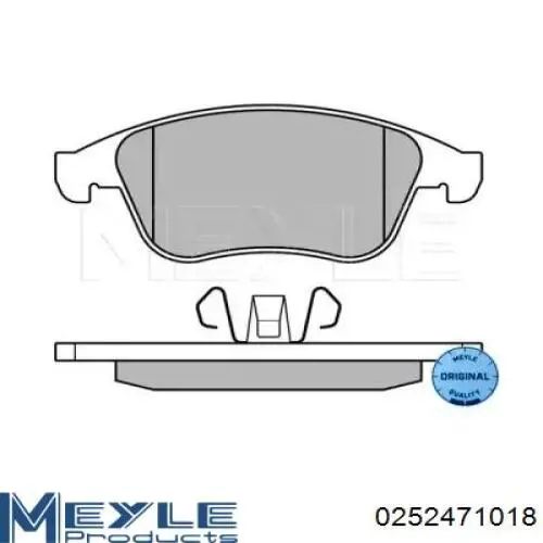 Передние тормозные колодки 0252471018 Meyle