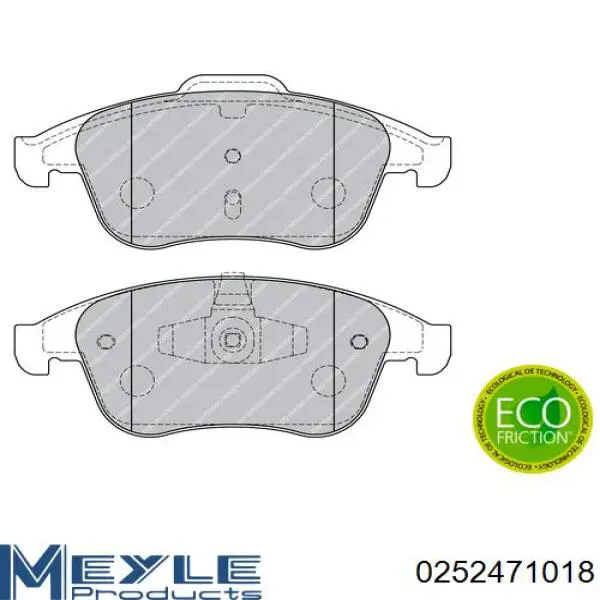 Купить 0252471018 Meyle Колодки тормозные