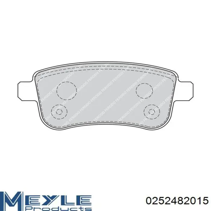 Купить D289E Dafmi Колодки тормозные задние, дисковые