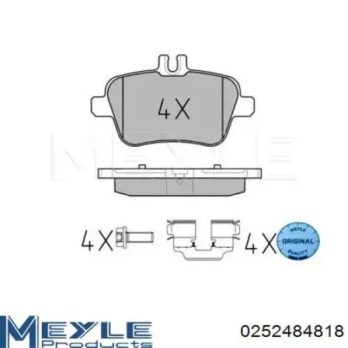 Задние тормозные колодки ADN142182 Blue Print