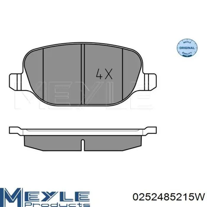 Купить 0252485215W Meyle Колодки тормозные