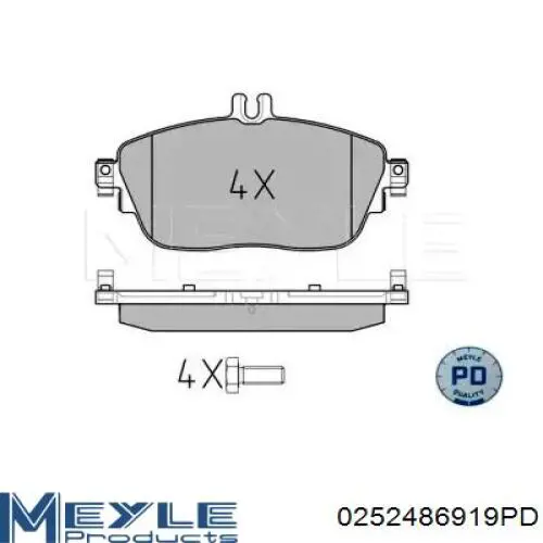 161694 Power Stop Колодки передние