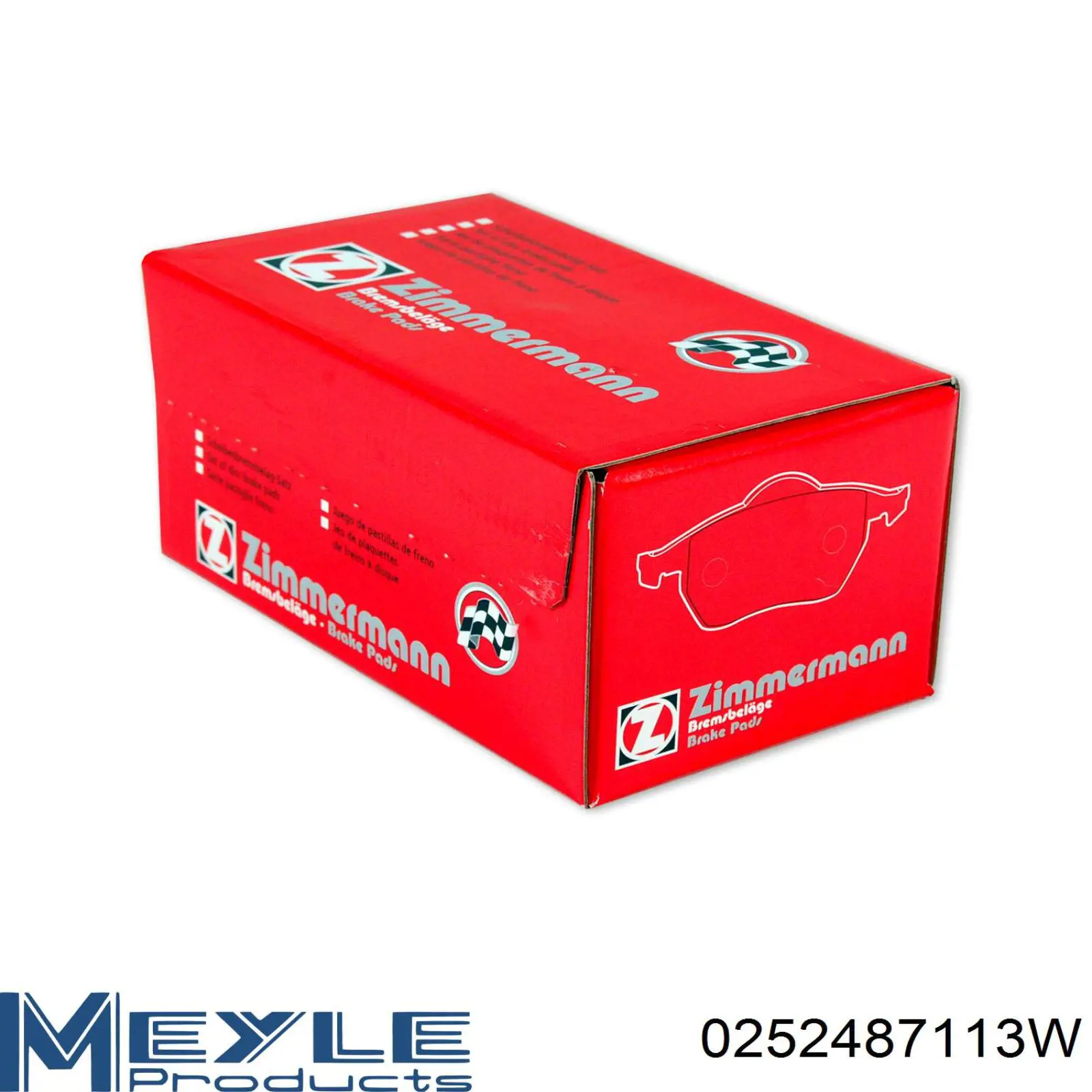 Купить 0252487113W Meyle Колодки тормозные задние, дисковые