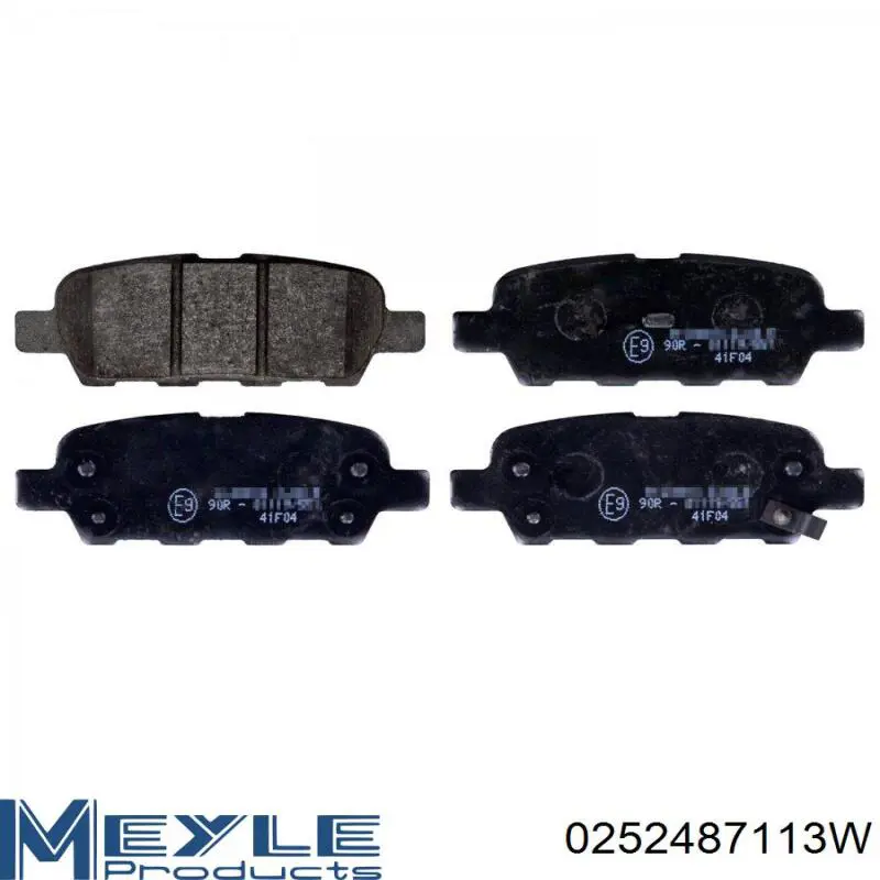 0252487113W Meyle Колодки тормозные дисковые комплект