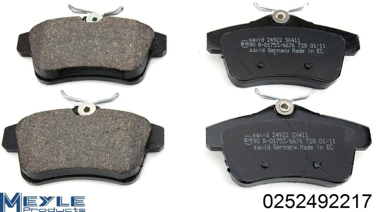 Задние тормозные колодки BDS570 Starline