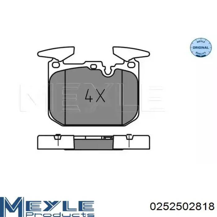 Передние тормозные колодки 1623057580 Peugeot/Citroen