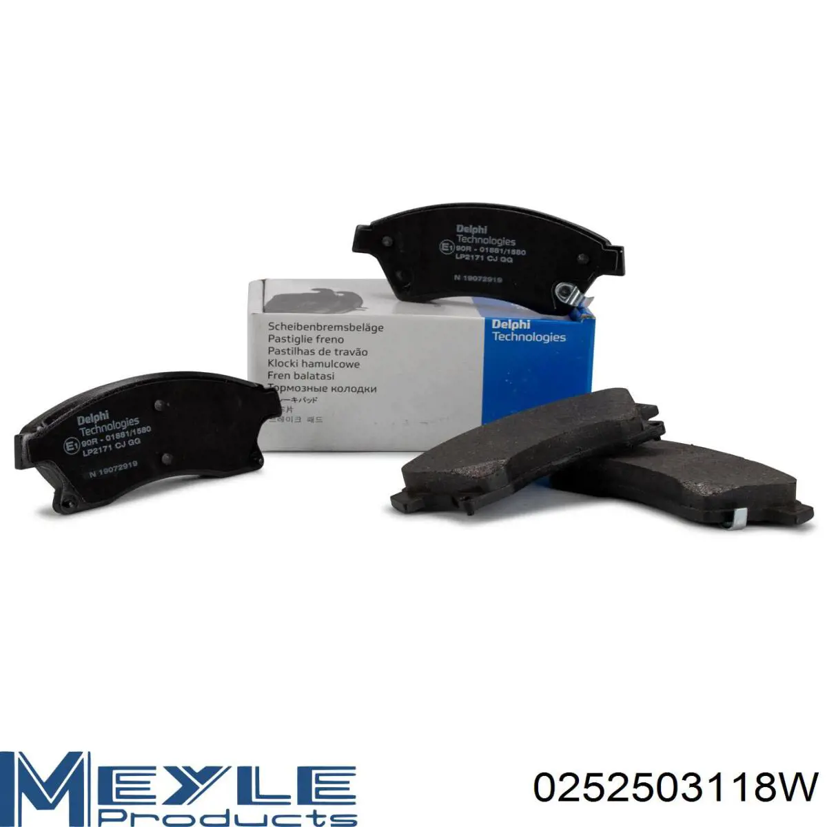 Передние тормозные колодки 42570931 Opel