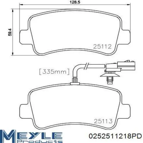 Задние тормозные колодки 8660006303 Renault (RVI)