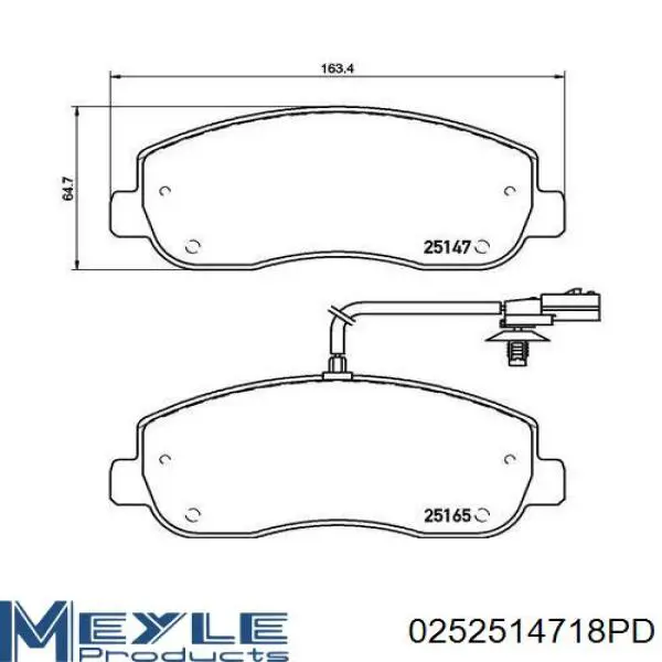 Тормозные колодки VALEO 872147