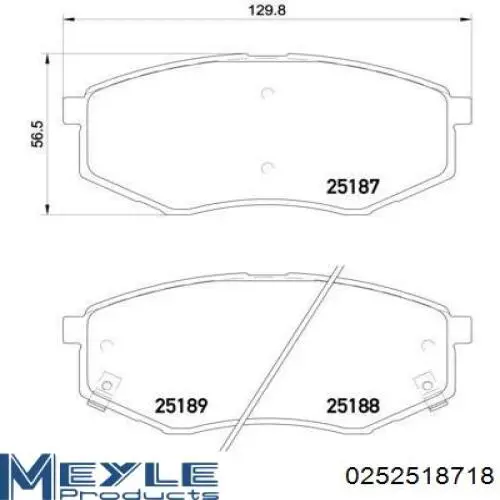 Передние тормозные колодки PKA040 Parts-Mall