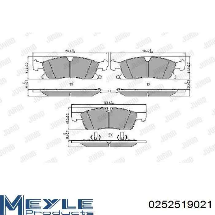 Передние тормозные колодки 72629 Asam