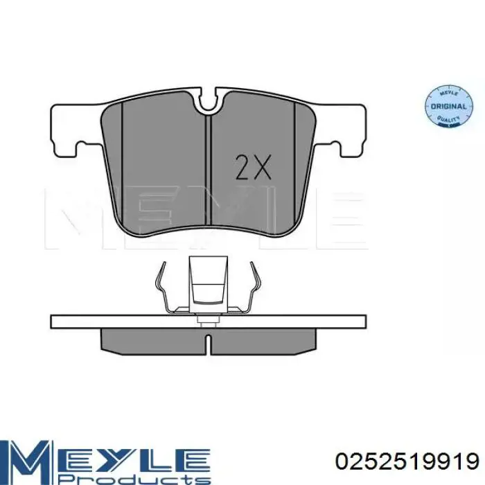Колодки тормозные передние дисковые на BMW X3  F25