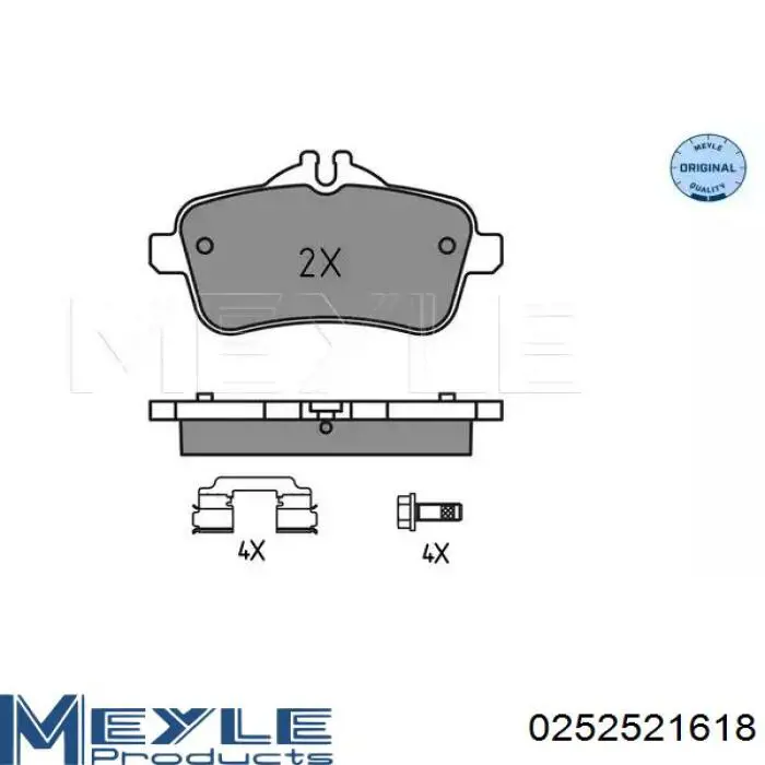 Колодки тормозные задние дисковые на Mercedes ML/GLE  W166