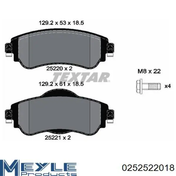 05P1740 LPR Колодки передние