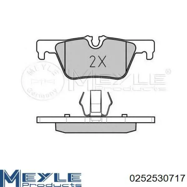 Колодки дисковые  Meyle 0252530717 цена, от 28.88 USD