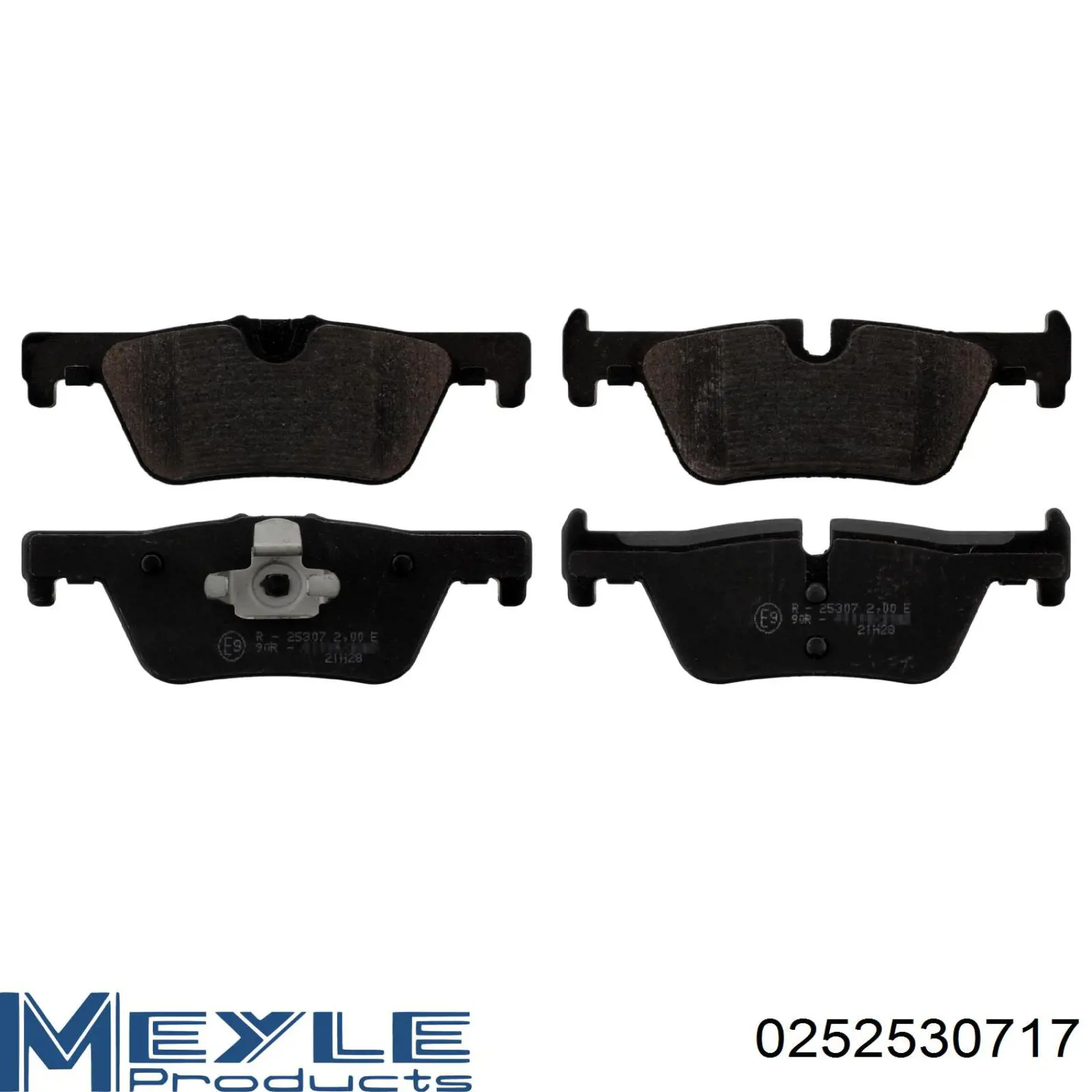Задние тормозные колодки 0252530717 Meyle
