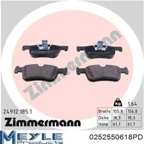 Передние тормозные колодки DP22143 EBC Brakes