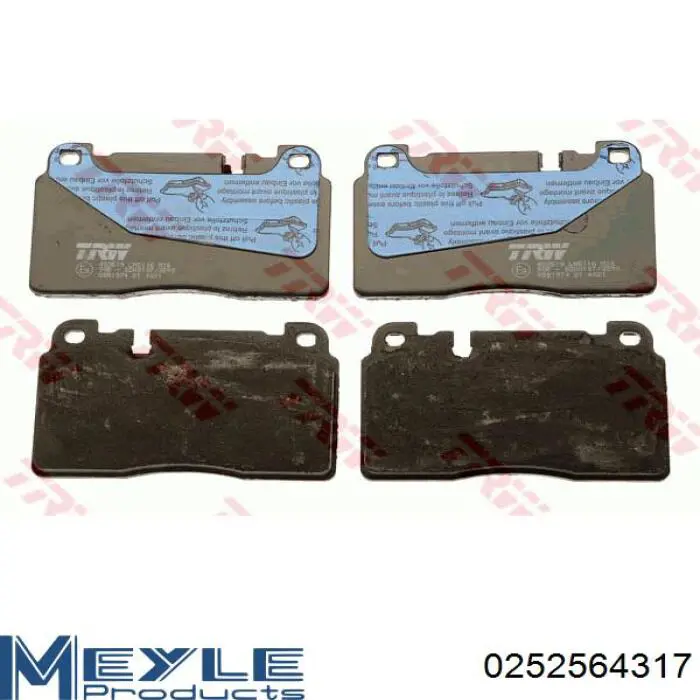 0252564317 Meyle Колодки передние