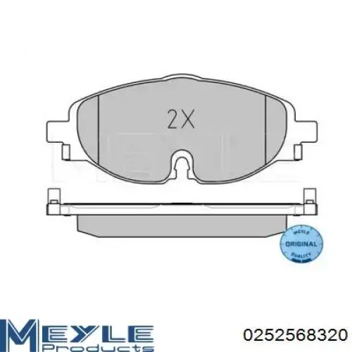Колодки Meyle 252568320 цена, от 46.68 USD