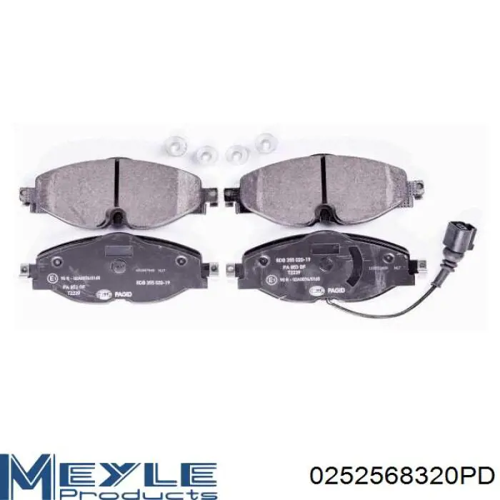 Колодки Meyle 0252568320PD цена, от 42.93 USD