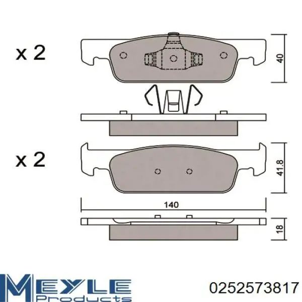 Передние тормозные колодки PRP1685 Protechnic