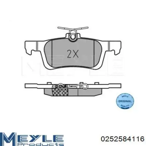 Задние тормозные колодки 573613J Jurid/Bendix